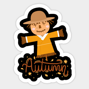 SCARECROW autumn Sticker